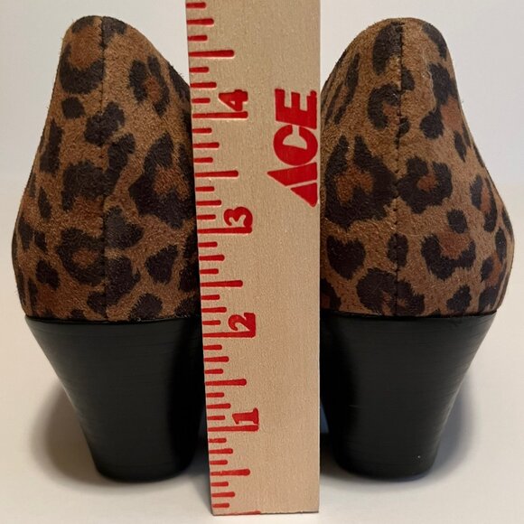Munro NWOT Mara Leopard Print Suede Slip-On Pumps 9W (D) - Picture 4 of 9